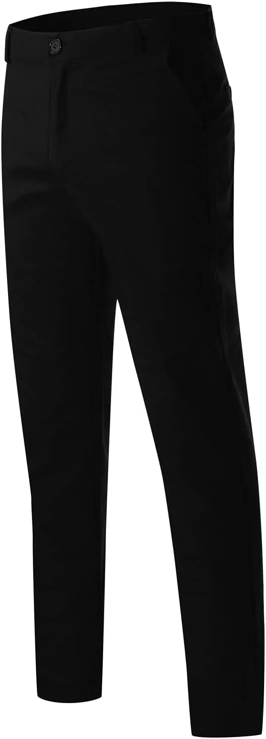 Mens Fashion Joggers Solid Color Trousers Casual Cotton Cargo Pants Loose Fit Hiking Pants Gym Sweatpants Overalls