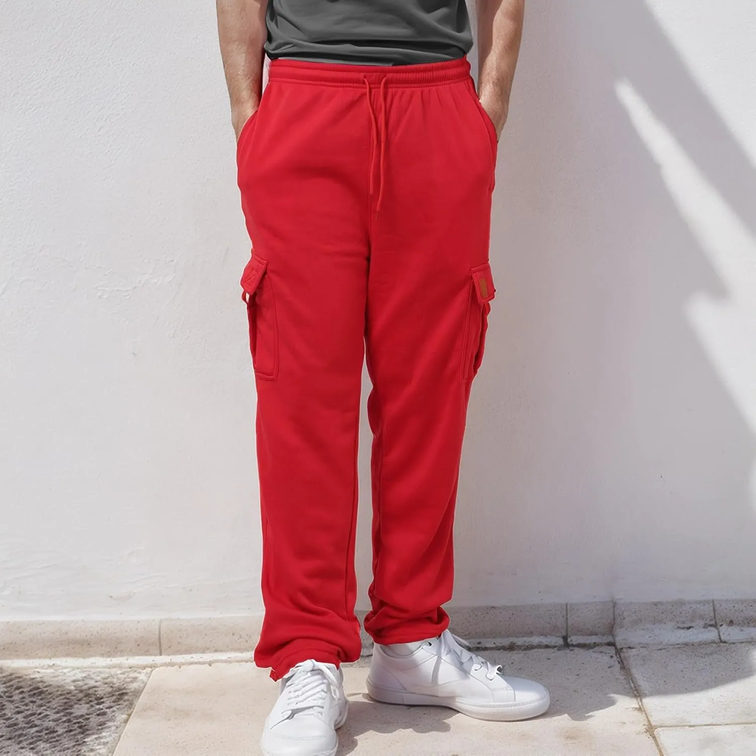 Mens Fashion Pants with Multi-Pocket Mens 2023 Classic Fit Fashion Work Trousers Hiking Outdoor Joggers Cargo Pants