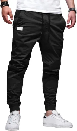 Men's Joggers Sweatpants Slim Fit Jogger Pants Drawstring Gym Running Workout Pant with Pockets
