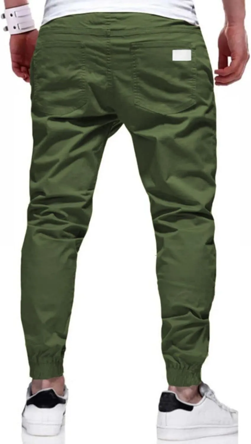Men's Joggers Sweatpants Slim Fit Jogger Pants Drawstring Gym Running Workout Pant with Pockets