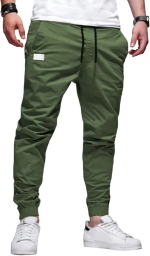 Men's Joggers Sweatpants Slim Fit Jogger Pants Drawstring Gym Running Workout Pant with Pockets
