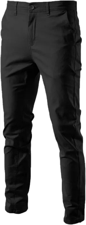 Men's Slim Fit Chinos Pants Comfort Stretch Cotton Trousers Casual Solid Flat Front Skinny Twill Dress Pants