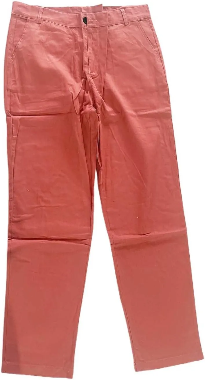 Mens Slim Fit Dress Pencil Pants Classic Flat Front Straight Leg Chinos Pants Business Suit Work Casual Golf Trousers