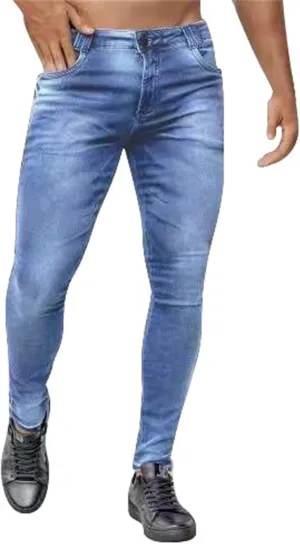 Mens Slim Fit Skinny Denim Pants Straight Leg Vintage Distressed Casual Jeans Classic Biker Jean Outdoor Streetwear Trousers