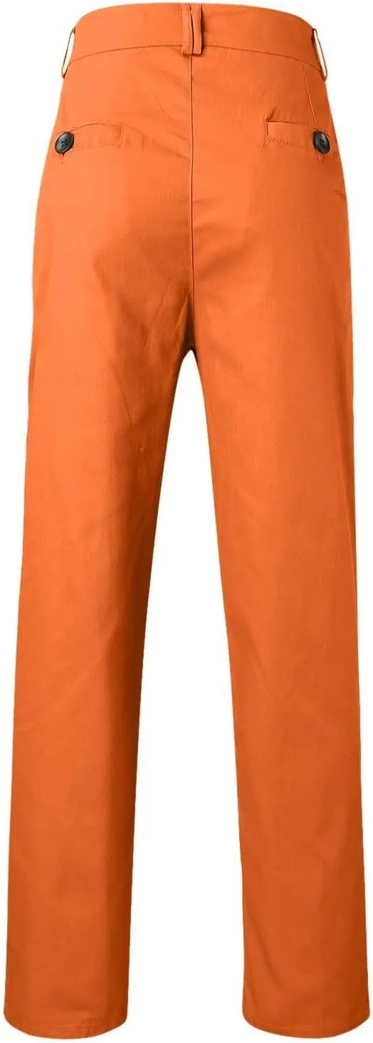Men's Straight-Fit Stretch Twill Pant, Casual Sweatpants for Men, Full Length Pants for Men, Fashion Work Pants for Men