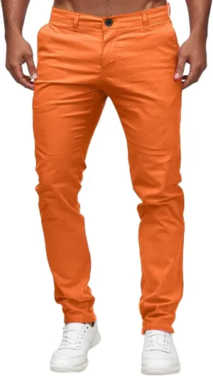 Men's Straight-Fit Stretch Twill Pant, Casual Sweatpants for Men, Full Length Pants for Men, Fashion Work Pants for Men