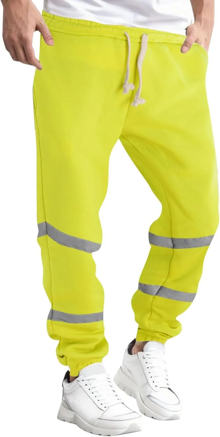 Mens Sweatpants with Pockets Big and Tall Baggy Stretch Drawstring Elastic Waist Athletic Jogger Sweat Pant with Pocket