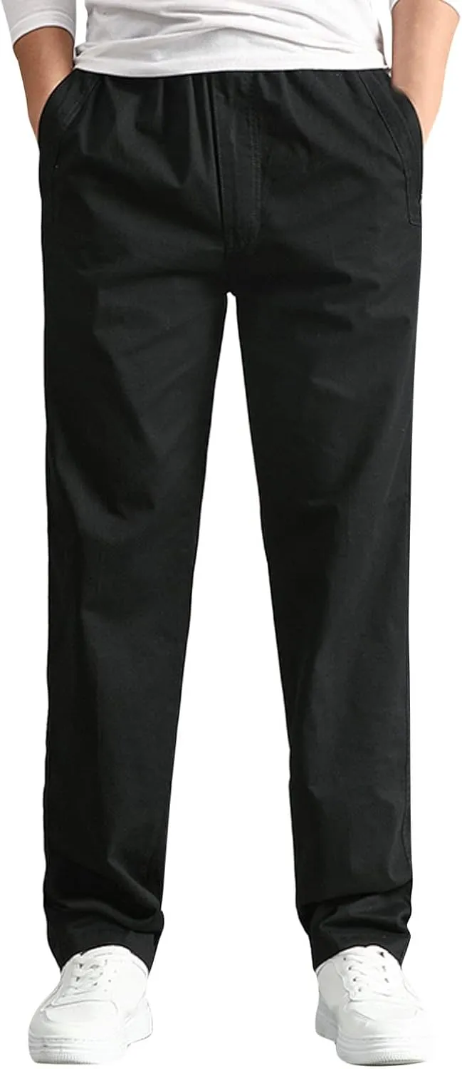 Mens Sweatpants with Pockets Big and Tall Pants Lightweight Hiking Workout Jogger Mens Streetwear Reflective Tactical