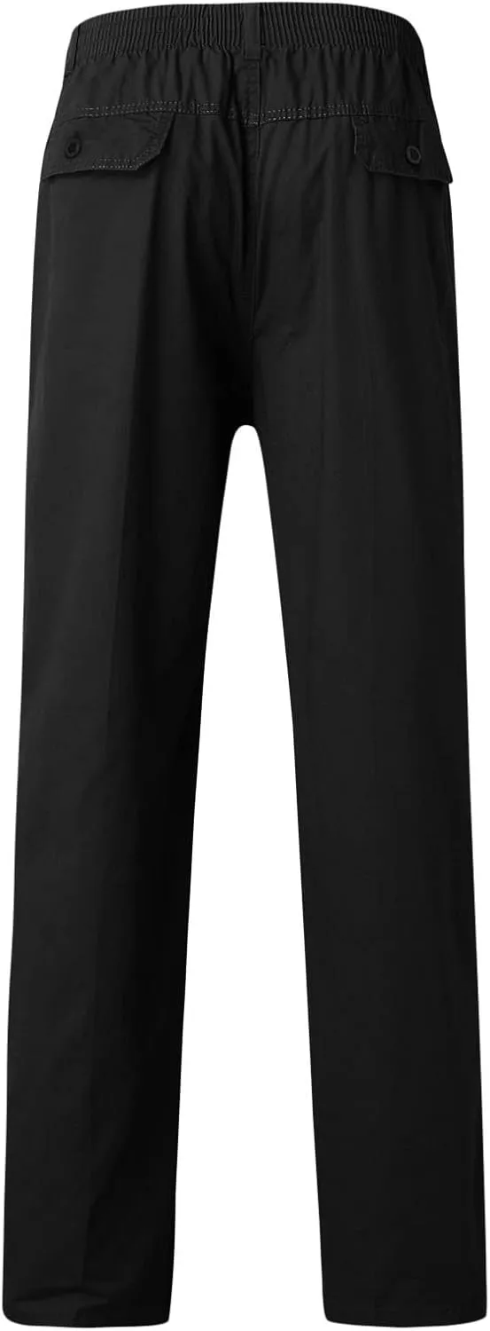 Mens Sweatpants with Pockets Big and Tall Pants Lightweight Hiking Workout Jogger Mens Streetwear Reflective Tactical