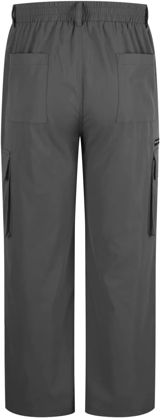 Mens Work Pants Casual Regular Fit Lightweight Stretch Chino Pant Straight Leg Golf Outdoor Cargo Pants Trousers