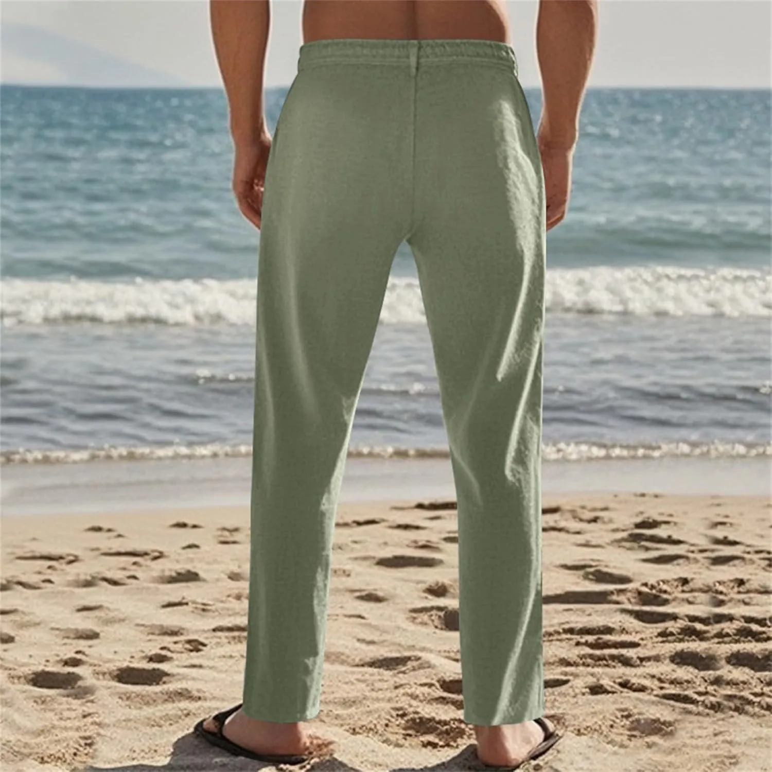 MIDOO Cargo Pant for Men Slim Fit Lightweight Hiking Travel Pant Breathable Athletic Fishing Active Joggers Zipper Pockets