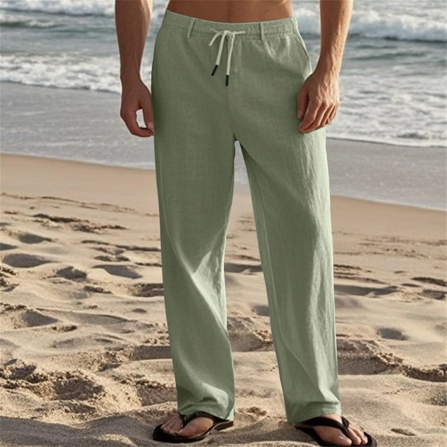 MIDOO Cargo Pant for Men Slim Fit Lightweight Hiking Travel Pant Breathable Athletic Fishing Active Joggers Zipper Pockets