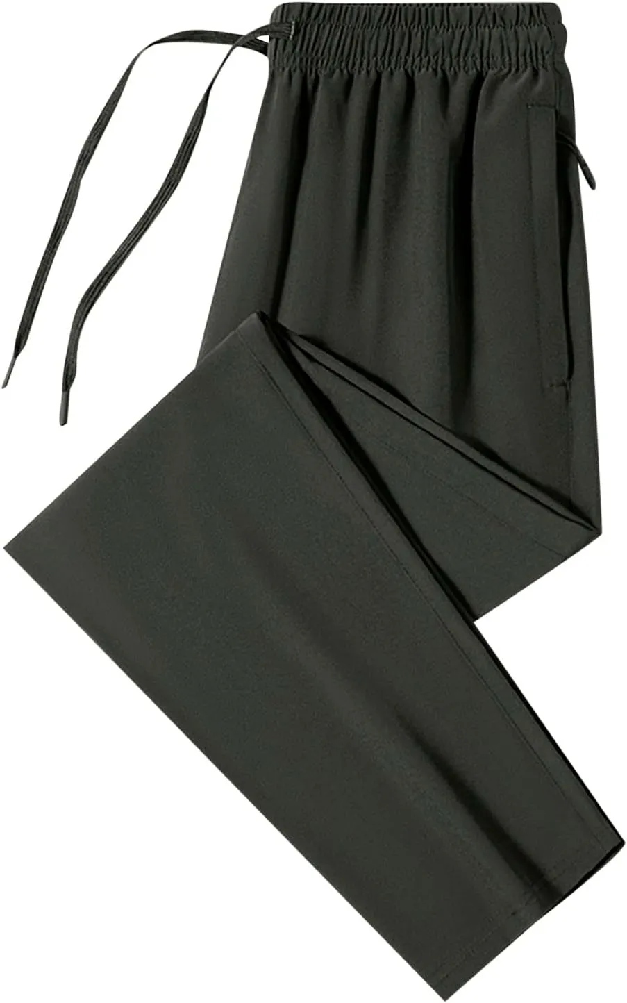 MIDOO Cargo Pants for Men Casual Drawstring Elastic Waist Sweatpants Regular Jogger Pants Loose Workout Trousers Pockets