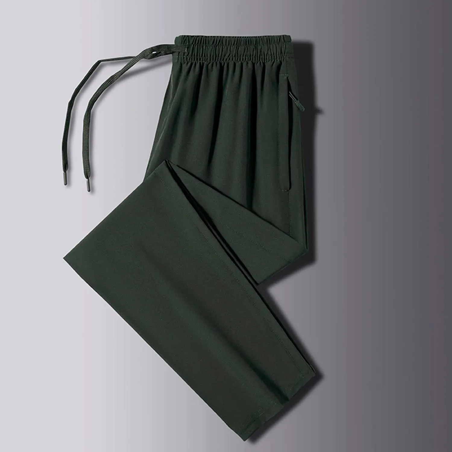 MIDOO Cargo Pants for Men Casual Drawstring Elastic Waist Sweatpants Regular Jogger Pants Loose Workout Trousers Pockets