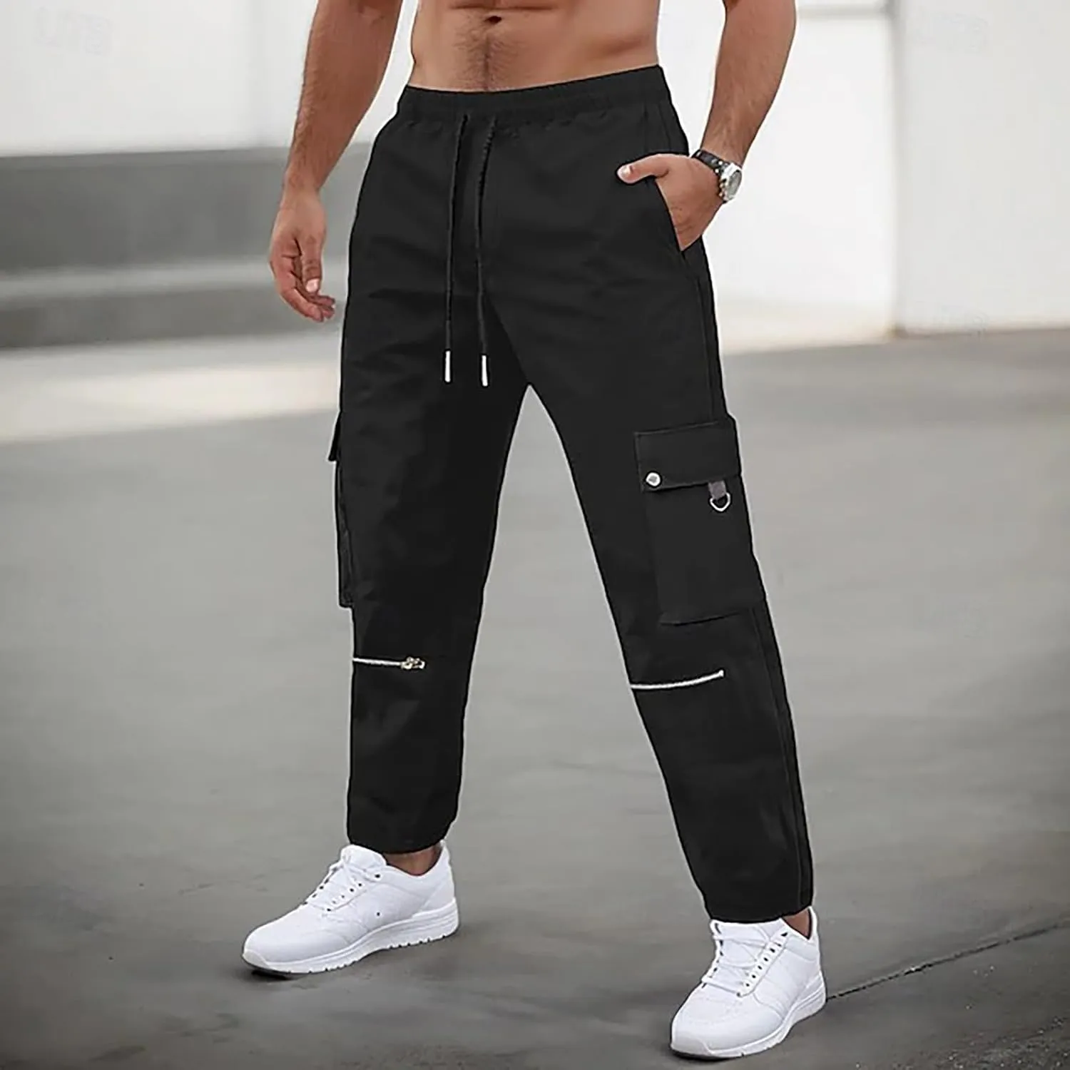 MIDOO Cargo Pants for Men Relaxed Fit Lightweight Hiking Pants Outdoor Work Pants Trousers for Workout, Hiking, Fishing