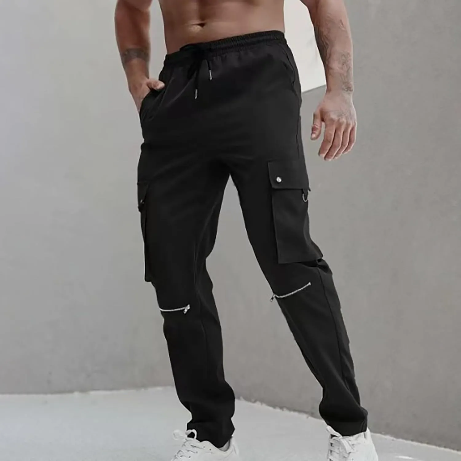 MIDOO Cargo Pants for Men Relaxed Fit Lightweight Hiking Pants Outdoor Work Pants Trousers for Workout, Hiking, Fishing