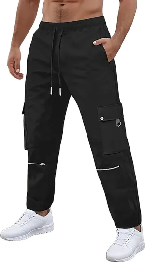 MIDOO Cargo Pants for Men Relaxed Fit Lightweight Hiking Pants Outdoor Work Pants Trousers for Workout, Hiking, Fishing