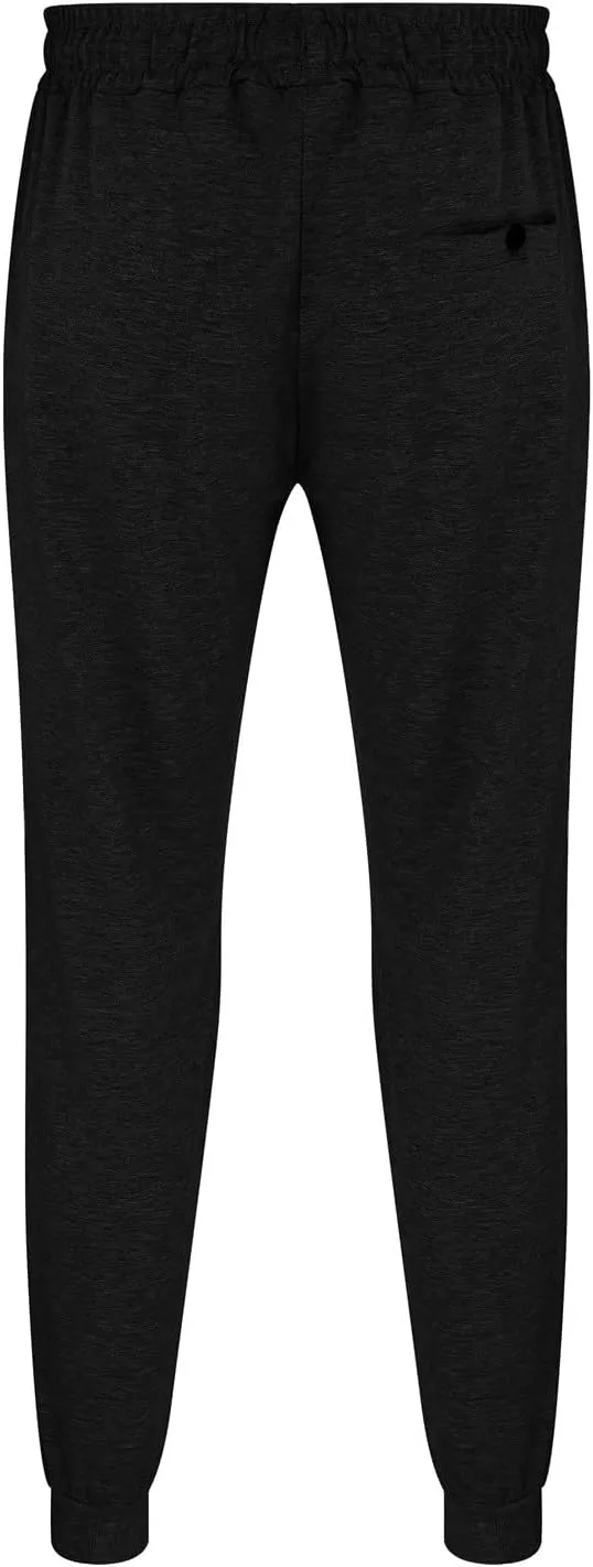 MIDOO Mens Fleece Sweatpants Tall Casual Solid Jogger Pants Lightweight Breathable Joggers Straight Leg Workout Pants