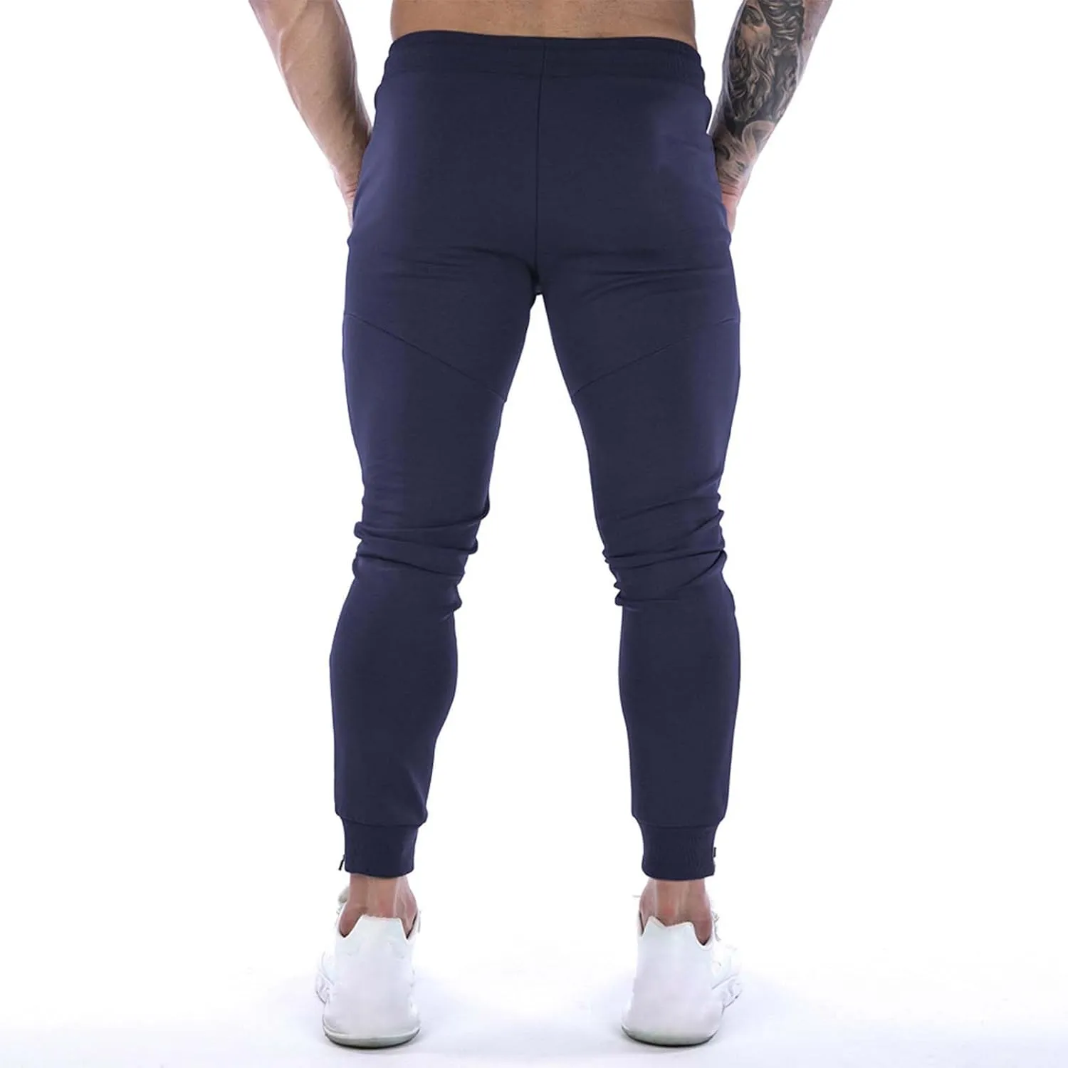 MIDOO Mens Fleece Sweatpants Tall Casual Solid Jogger Pants Lightweight Breathable Joggers Straight Leg Workout Pants
