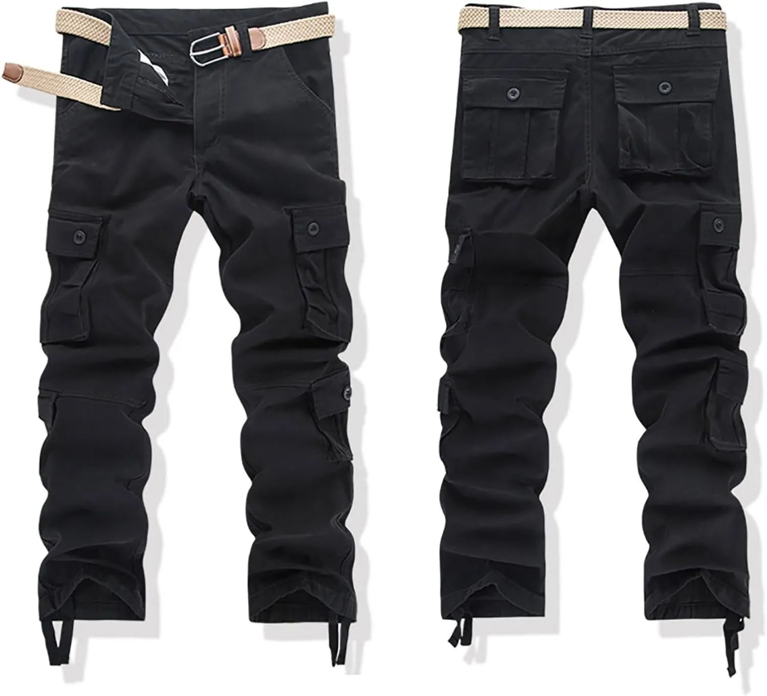 MIDOO Mens Pants Casual Stretch Stretch Joggers Drawstring Elastic Waist Gym Workout Runing Athletic Track Pants Trousers