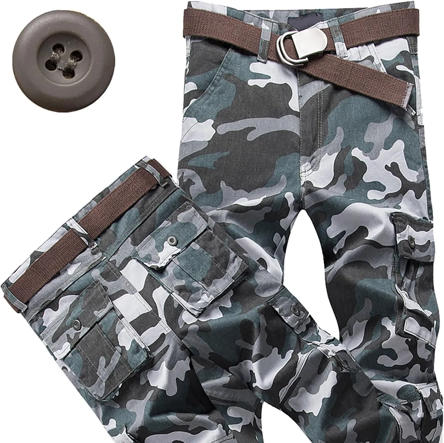 MIDOO Mens Pants Casual Stretch Stretch Joggers Drawstring Elastic Waist Gym Workout Runing Athletic Track Pants Trousers