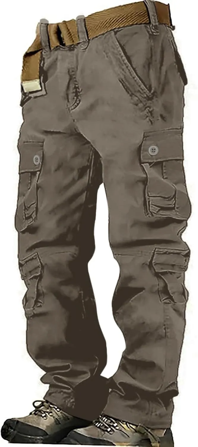 MIDOO Mens Pants Casual Stretch Stretch Joggers Drawstring Elastic Waist Gym Workout Runing Athletic Track Pants Trousers