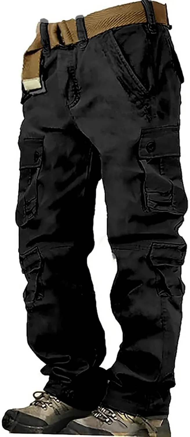 MIDOO Mens Pants Casual Stretch Stretch Joggers Drawstring Elastic Waist Gym Workout Runing Athletic Track Pants Trousers