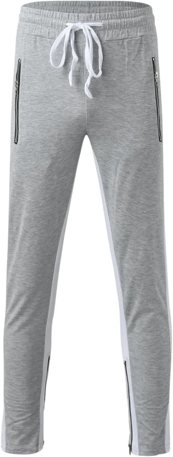 MIDOO Mens Pants Slim Fit Baggy Casual Yoga Pants Drawstring Athletic Pants Lightweight Joggers with Pockets