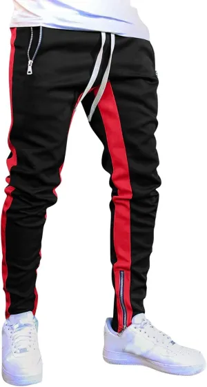 MIDOO Mens Pants Slim Fit Baggy Casual Yoga Pants Drawstring Athletic Pants Lightweight Joggers with Pockets