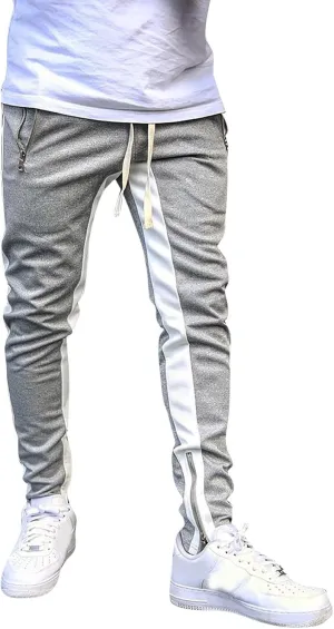 MIDOO Mens Pants Slim Fit Baggy Casual Yoga Pants Drawstring Athletic Pants Lightweight Joggers with Pockets
