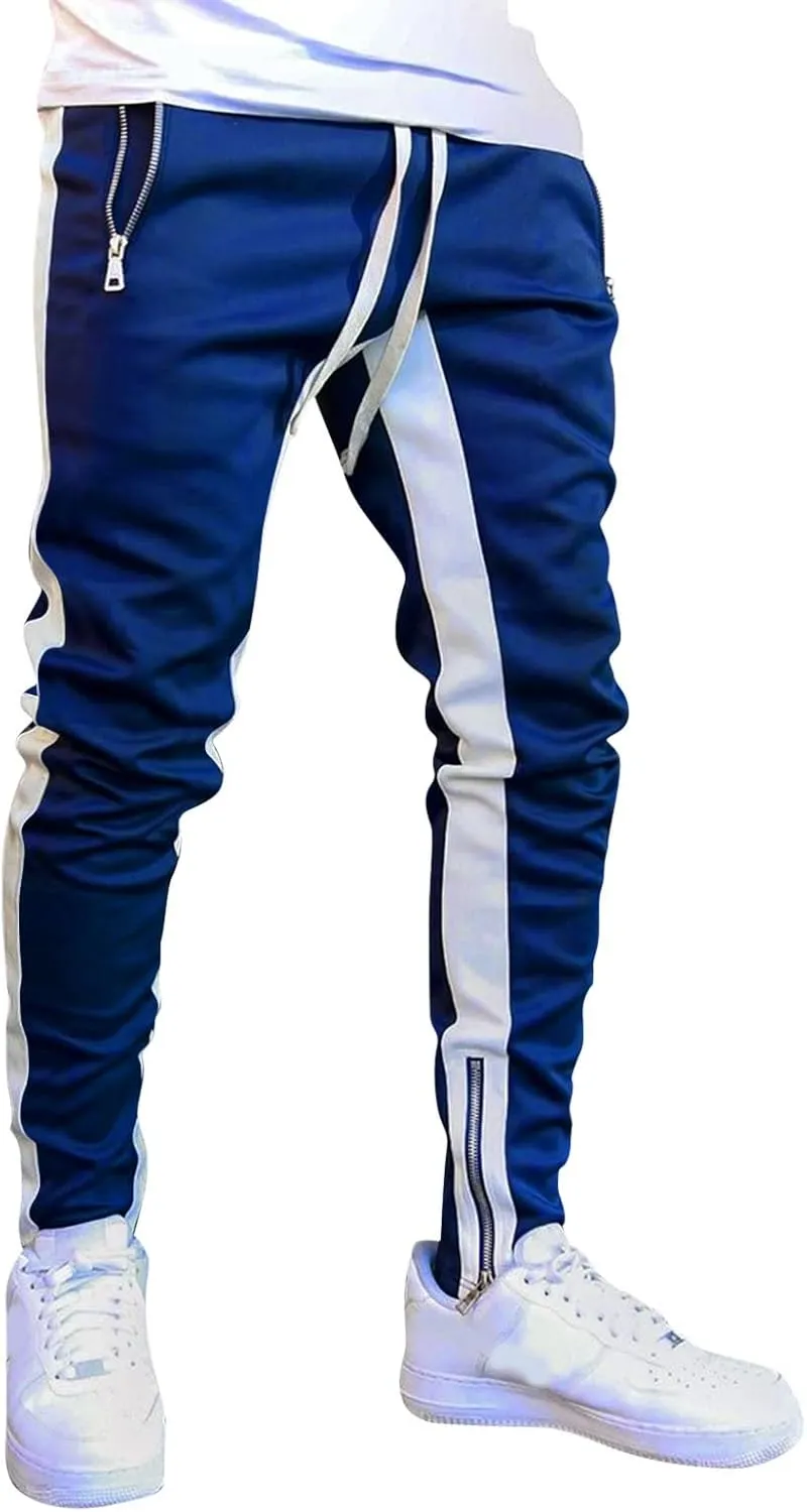 MIDOO Mens Pants Slim Fit Baggy Casual Yoga Pants Drawstring Athletic Pants Lightweight Joggers with Pockets