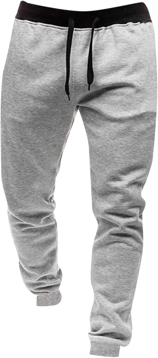 MIDOO Mens Sweatpants with Pockets Casual Solid Jogger Pants Lightweight Breathable Joggers Straight Leg Workout Pants