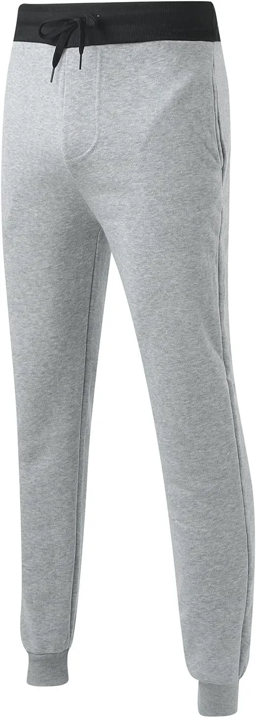 MIDOO Mens Sweatpants with Pockets Casual Solid Jogger Pants Lightweight Breathable Joggers Straight Leg Workout Pants