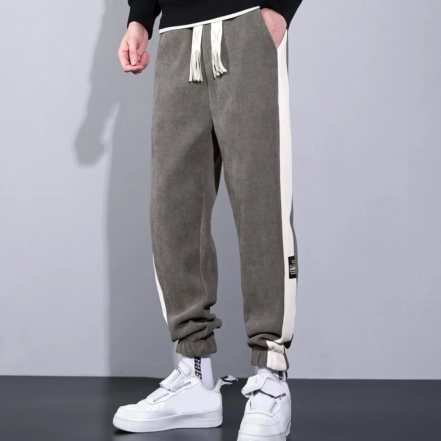 MIDOO Work Pants for Men Slim Fit Casual Athletic Tapered Sweatpants Jogger Loose Fit Active Workout Trousers
