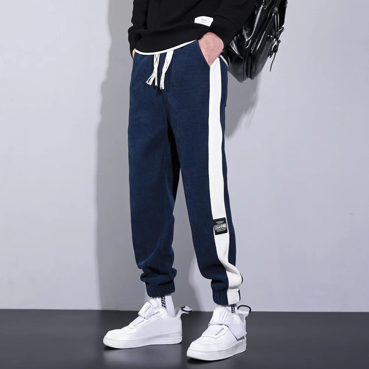 MIDOO Work Pants for Men Slim Fit Casual Athletic Tapered Sweatpants Jogger Loose Fit Active Workout Trousers