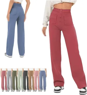 Miracharm Pants, Flexipants - Women's Casual High Waist Stretch Pants, High-Waisted Elastic Casual Pant for Women
