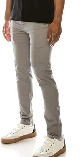 NE PEOPLE Mens Chino Pants  Basic Classic Slim Fit Twill Stretch Solid Casual Work Trouser