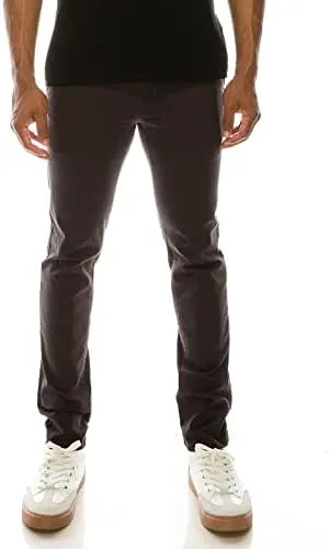 NE PEOPLE Mens Chino Pants  Basic Classic Slim Fit Twill Stretch Solid Casual Work Trouser
