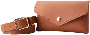 Novelty Women Waist Belt with Mini Leather Belt Pouch Bag Dress Pants Work Jeans Skirt Adjustable Belt