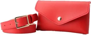 Novelty Women Waist Belt with Mini Leather Belt Pouch Bag Dress Pants Work Jeans Skirt Adjustable Belt