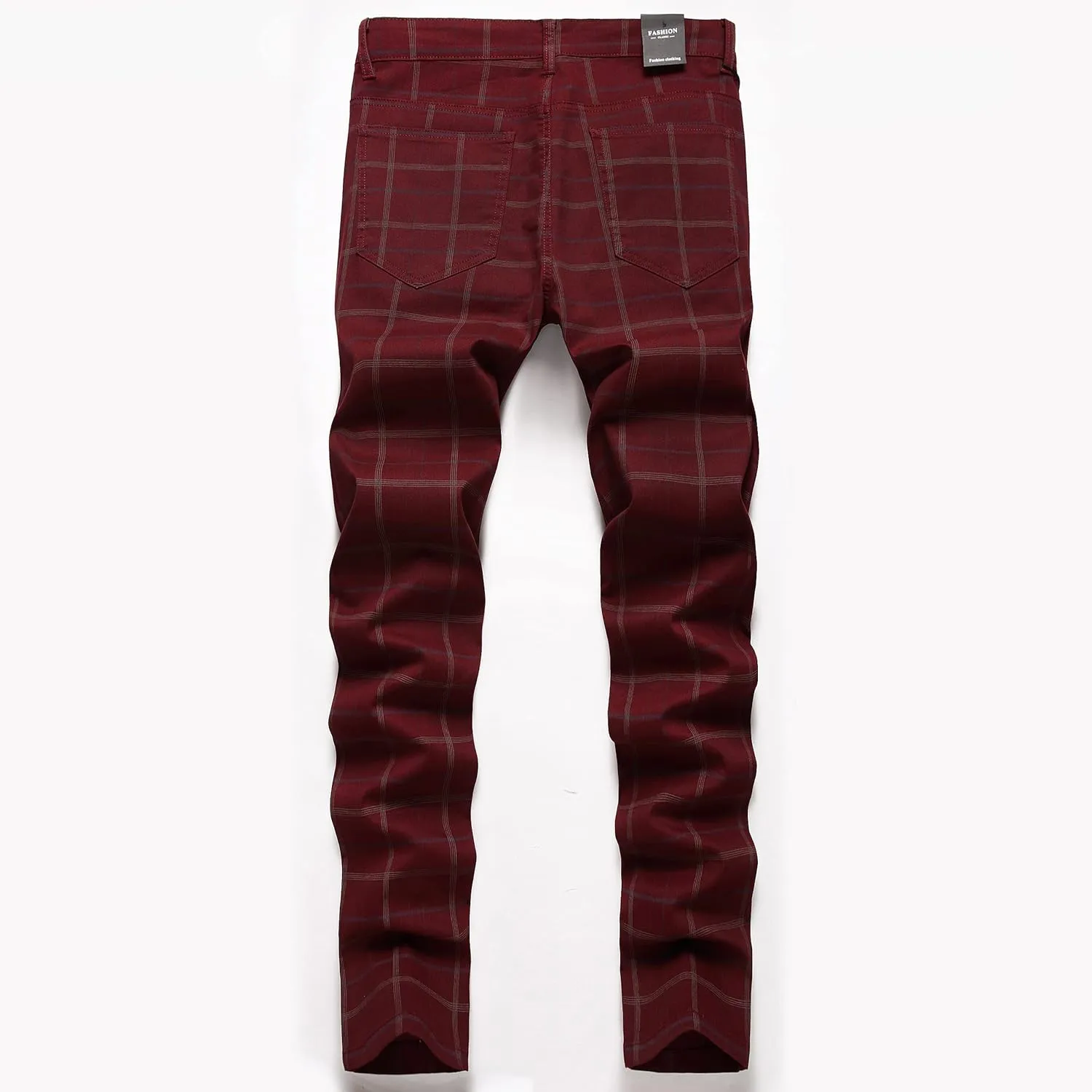 NOVOCCT Mens Dress Pants - Slim Fit Mens Casual Pants - Flat Front Stretch Skinny Business Casual Dress Chinos Pants for Men