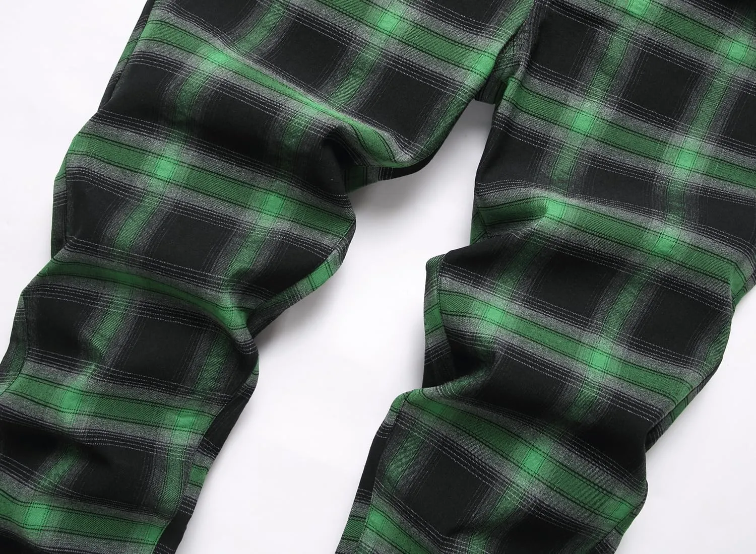 NOVOCCT Plaid Pants for Men - Skinny Mens Dress Pants - Stretch Slim Fit Business Casual Dress Chinos for Men