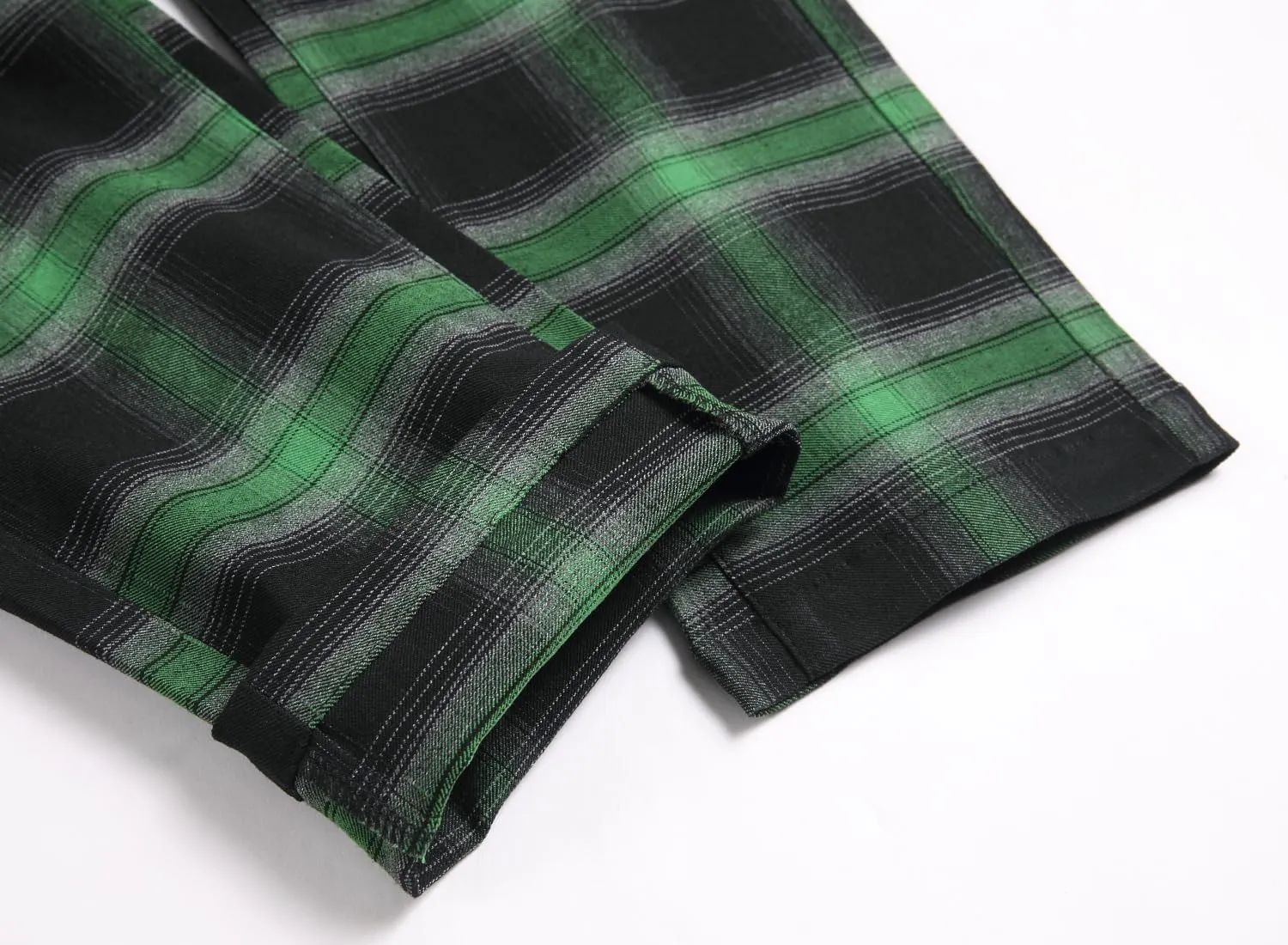 NOVOCCT Plaid Pants for Men - Skinny Mens Dress Pants - Stretch Slim Fit Business Casual Dress Chinos for Men