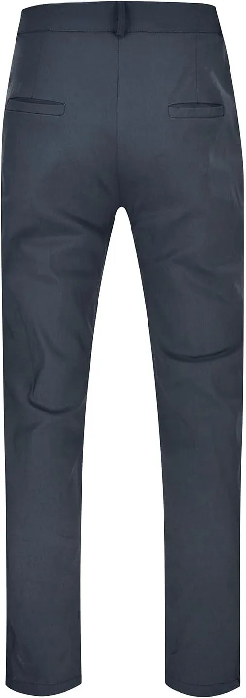 Pants for Men Slim Fit Men's Classic Veneer Crease Flat Head Chinos Mature Men's Straight Leg Pants