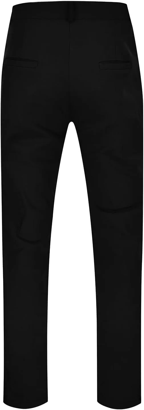 Pants for Men Slim Fit Men's Classic Veneer Crease Flat Head Chinos Mature Men's Straight Leg Pants