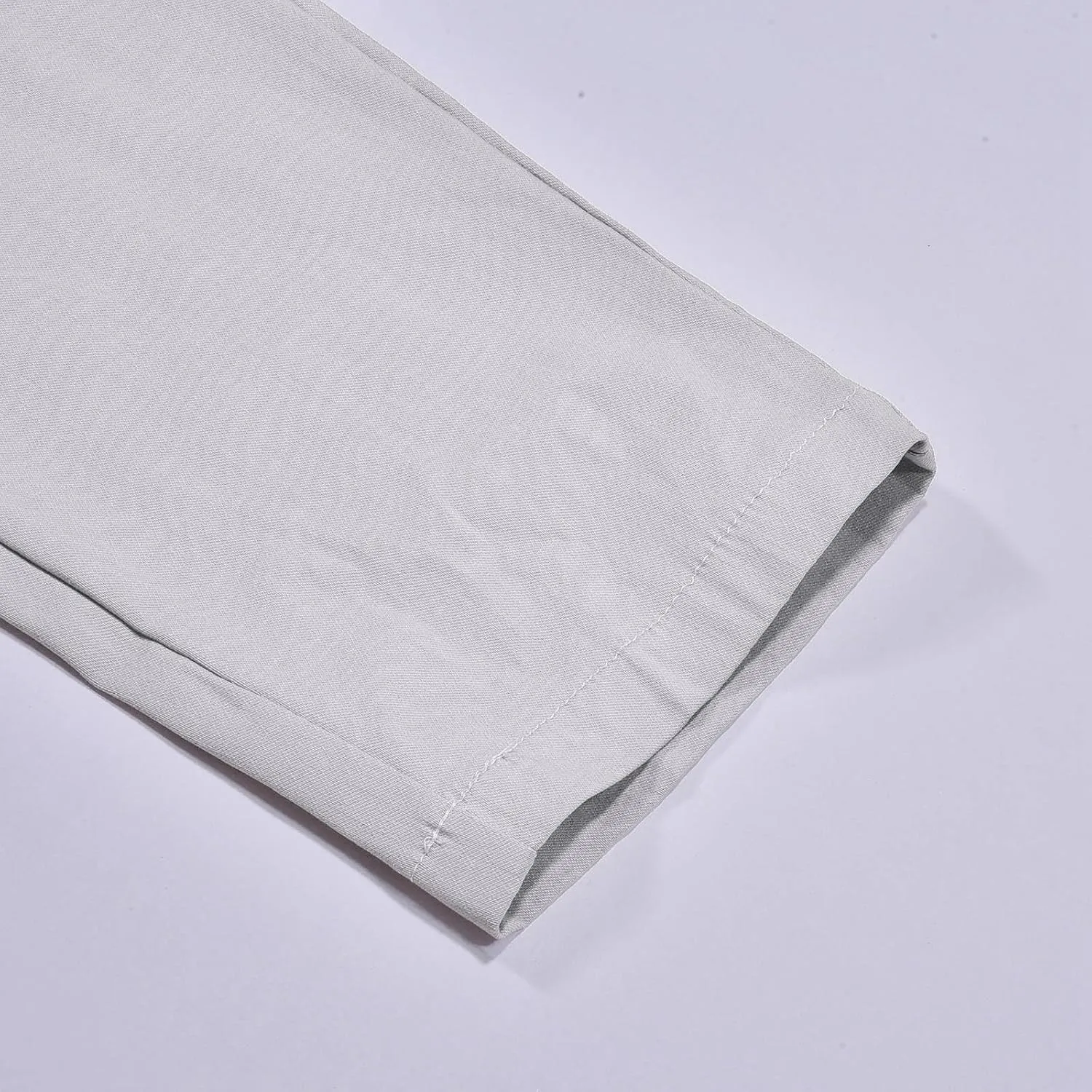 Pants for Men Slim Fit Men's Classic Veneer Crease Flat Head Chinos Mature Men's Straight Leg Pants