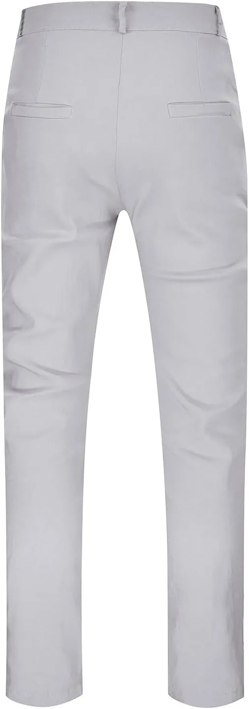 Pants for Men Slim Fit Men's Classic Veneer Crease Flat Head Chinos Mature Men's Straight Leg Pants