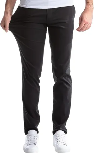 Pants for Men Slim Fit Men's Classic Veneer Crease Flat Head Chinos Mature Men's Straight Leg Pants