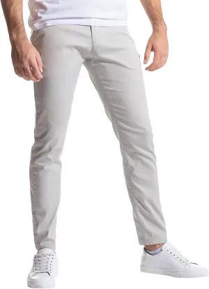 Pants for Men Slim Fit Men's Classic Veneer Crease Flat Head Chinos Mature Men's Straight Leg Pants
