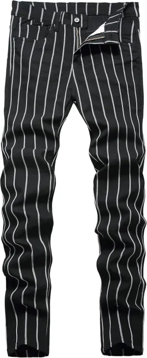 Plaid Pants for Men, Mens Skinny Stretch Slim fit Chinos Golf Business Dress Casual Pants